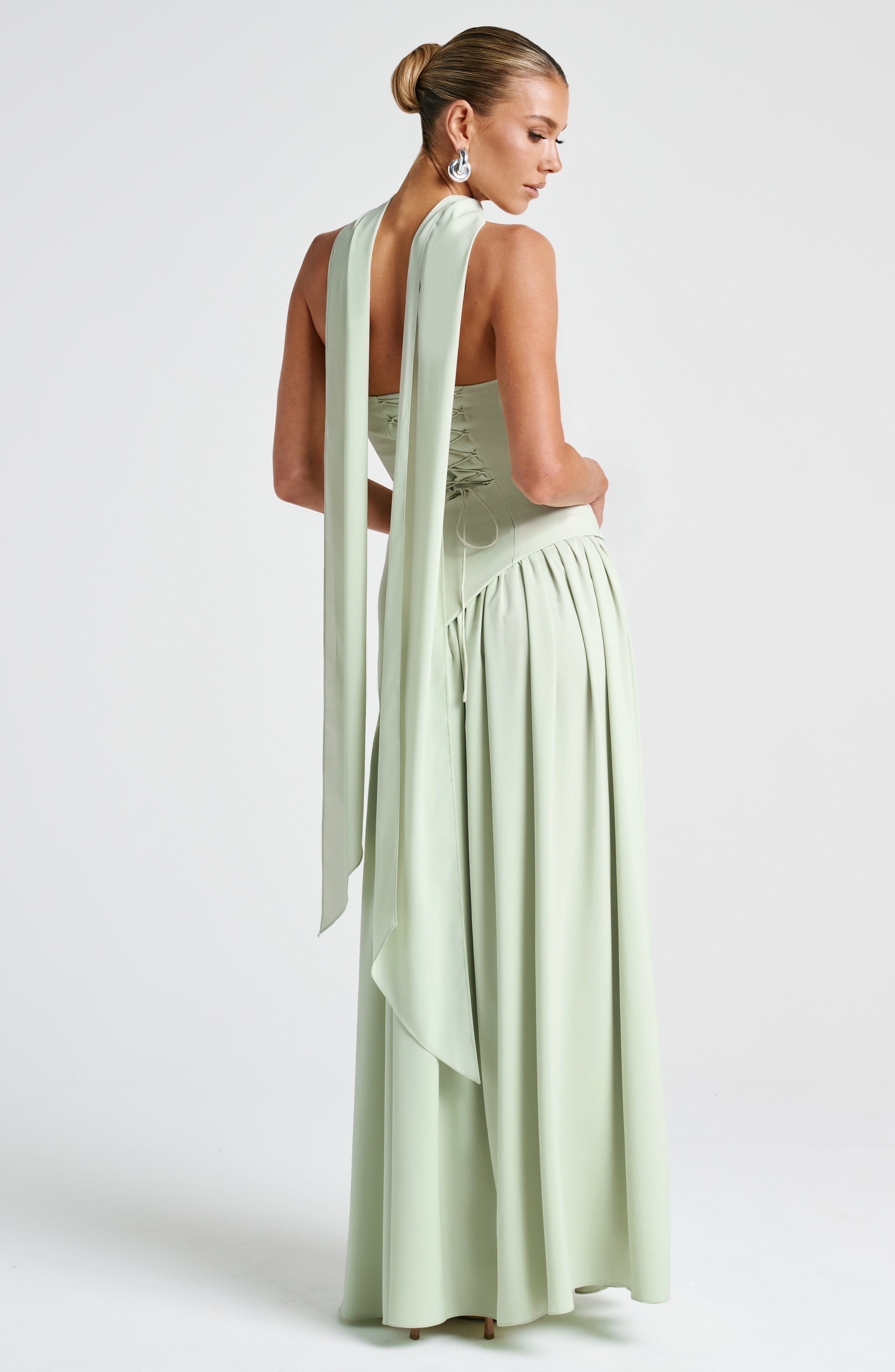 Flourenne Maliyana Maxi Dress in Mint