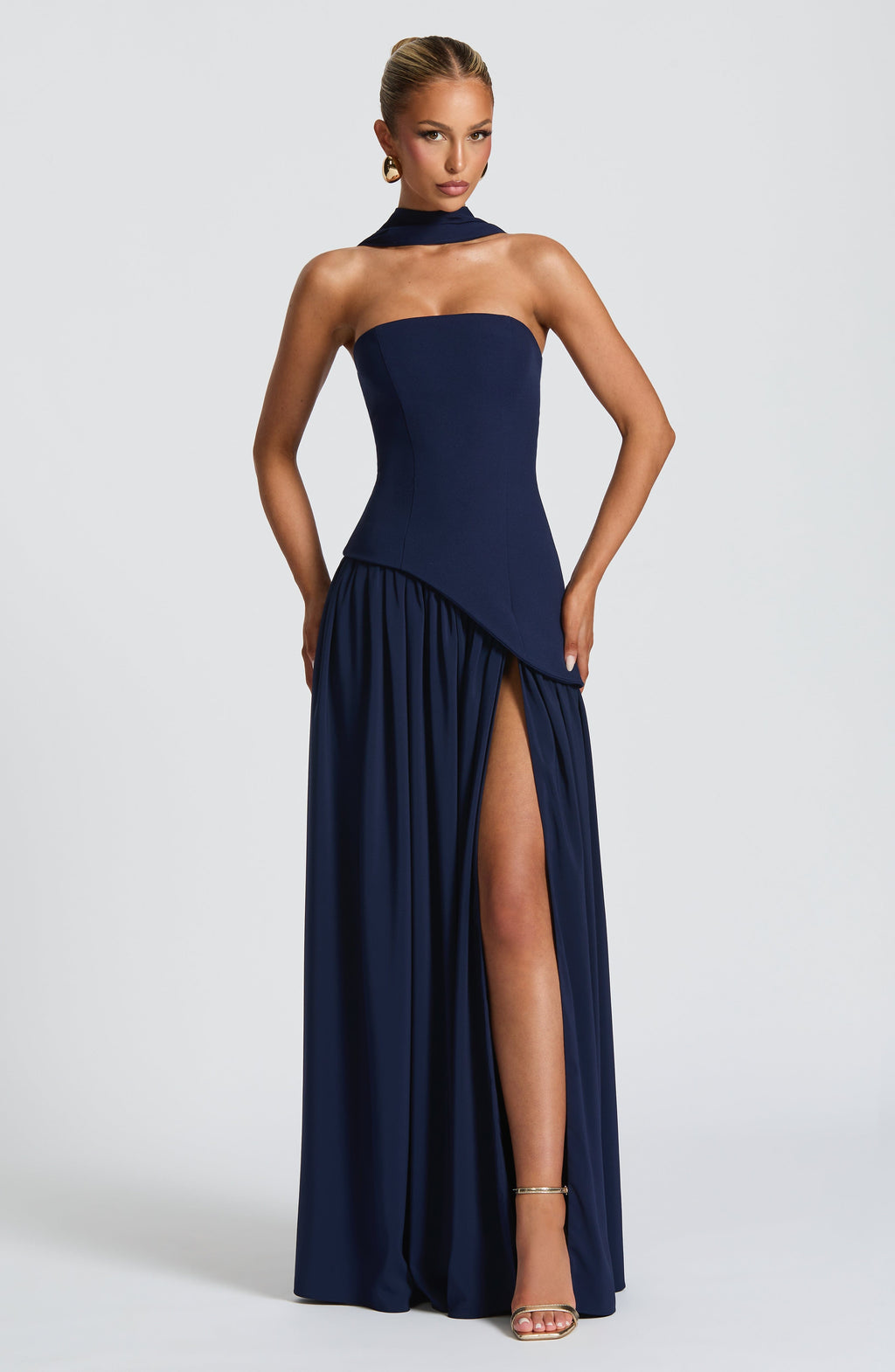Flourenne Maliyana Maxi Dress in Navy