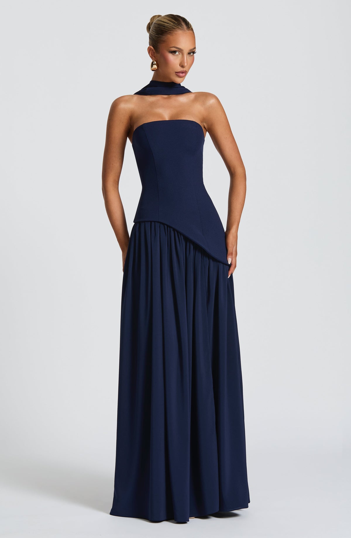 Flourenne Maliyana Maxi Dress in Navy