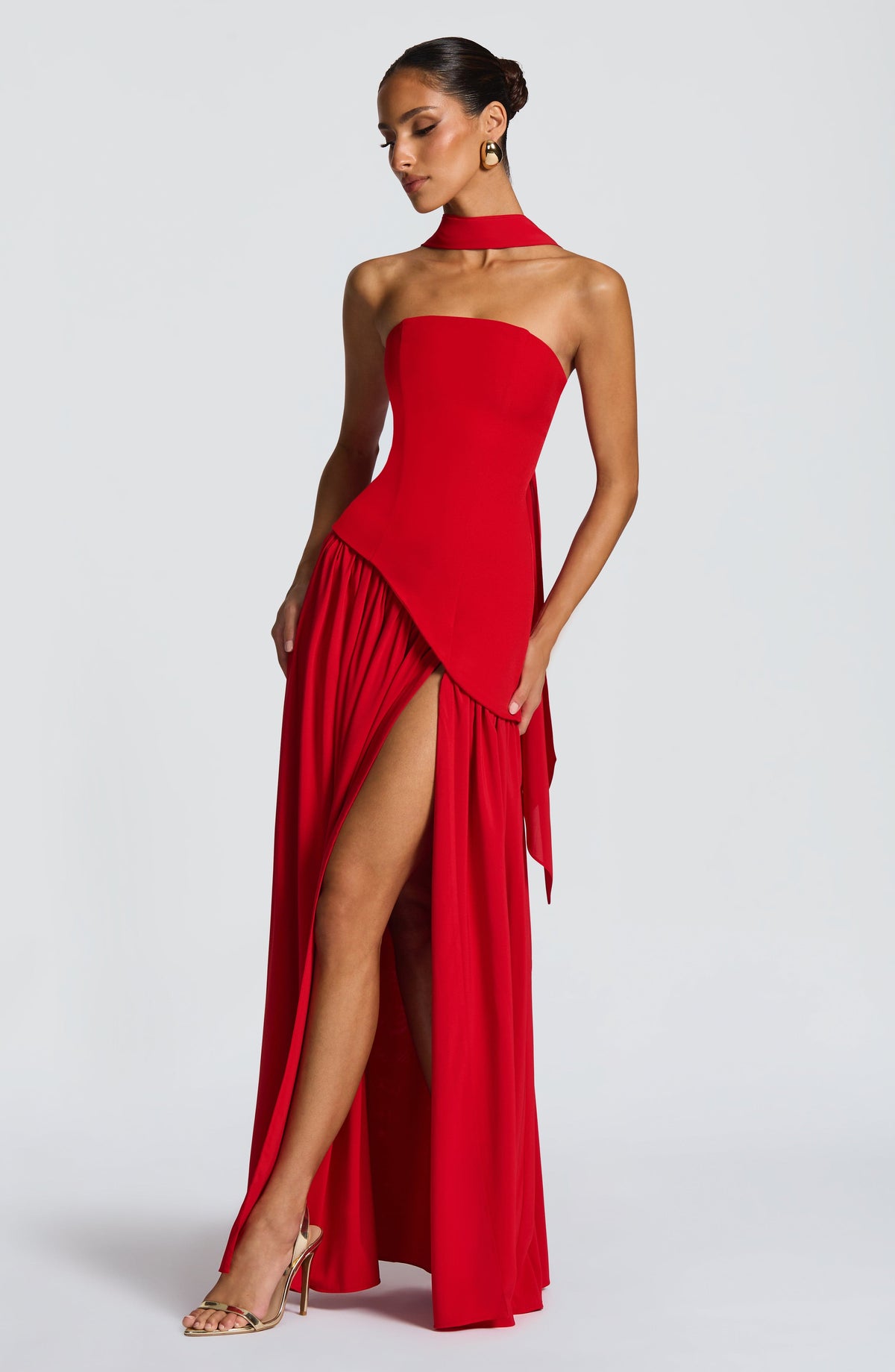Flourenne Maliyana Maxi Dress in Red