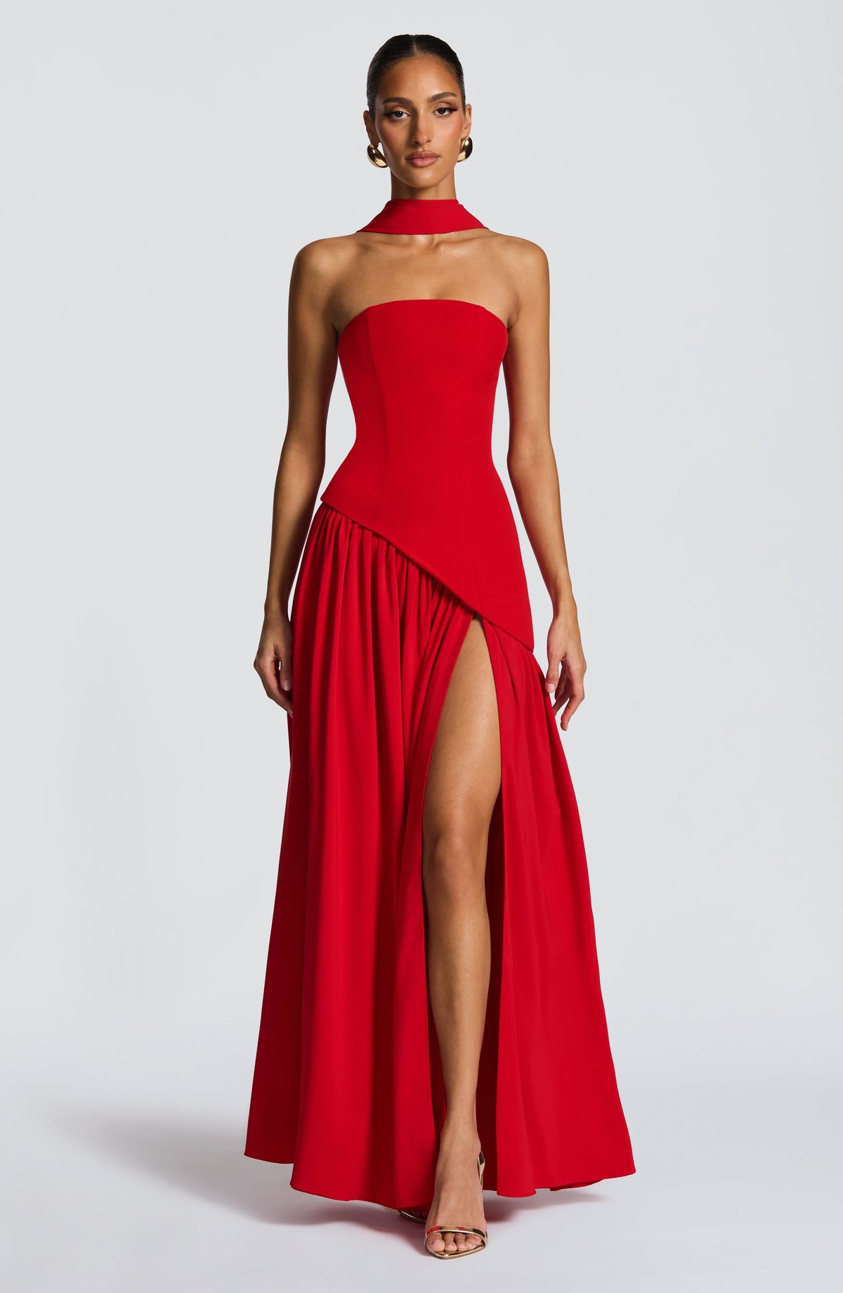 Flourenne Maliyana Maxi Dress in Red