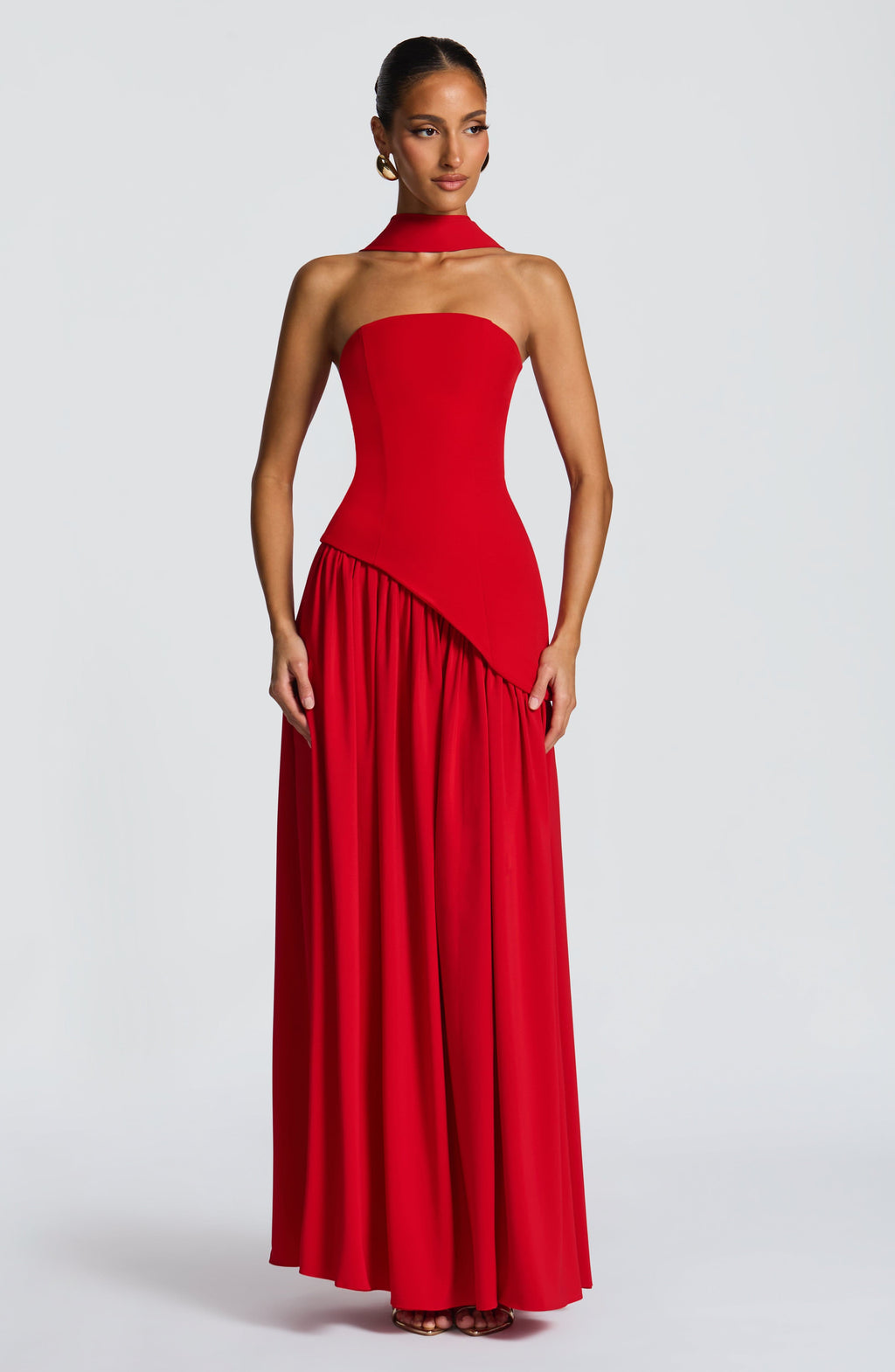 Flourenne Maliyana Maxi Dress in Red