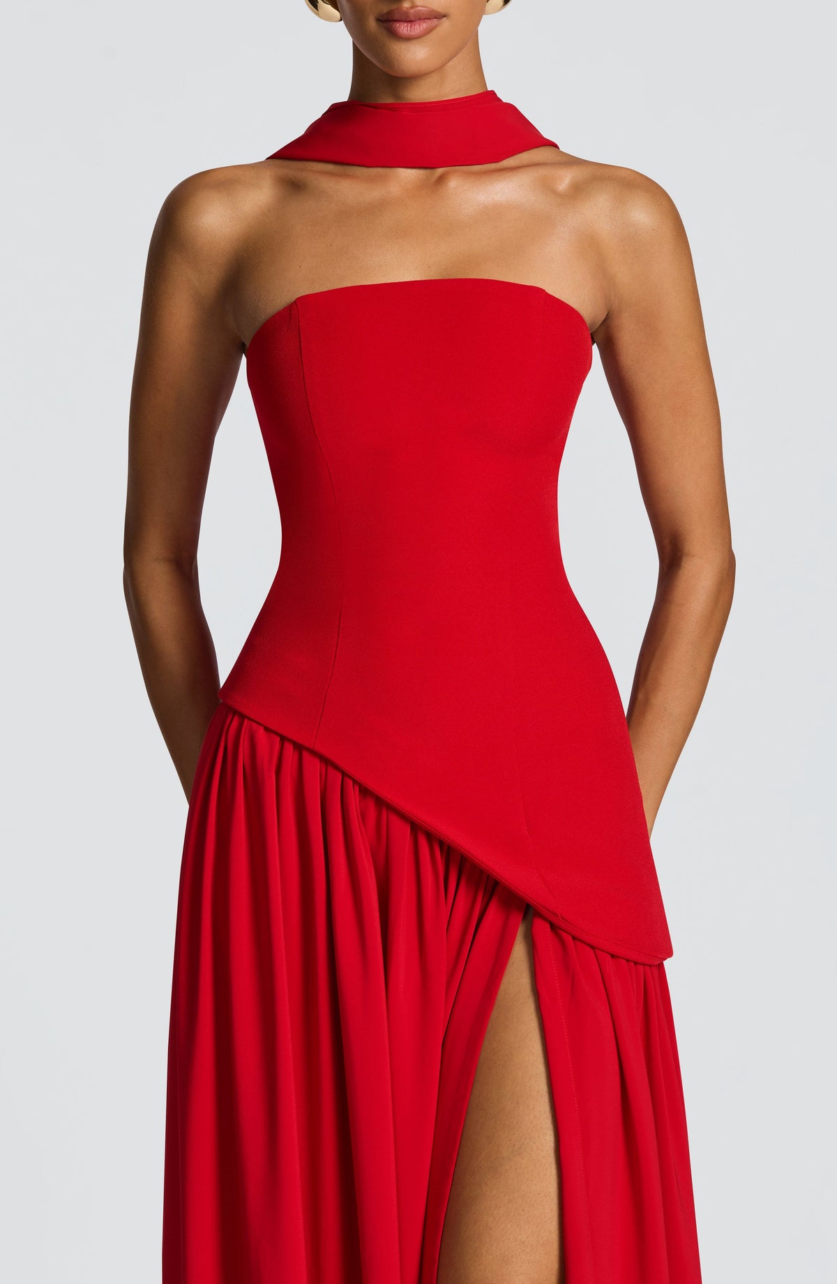 Flourenne Maliyana Maxi Dress in Red