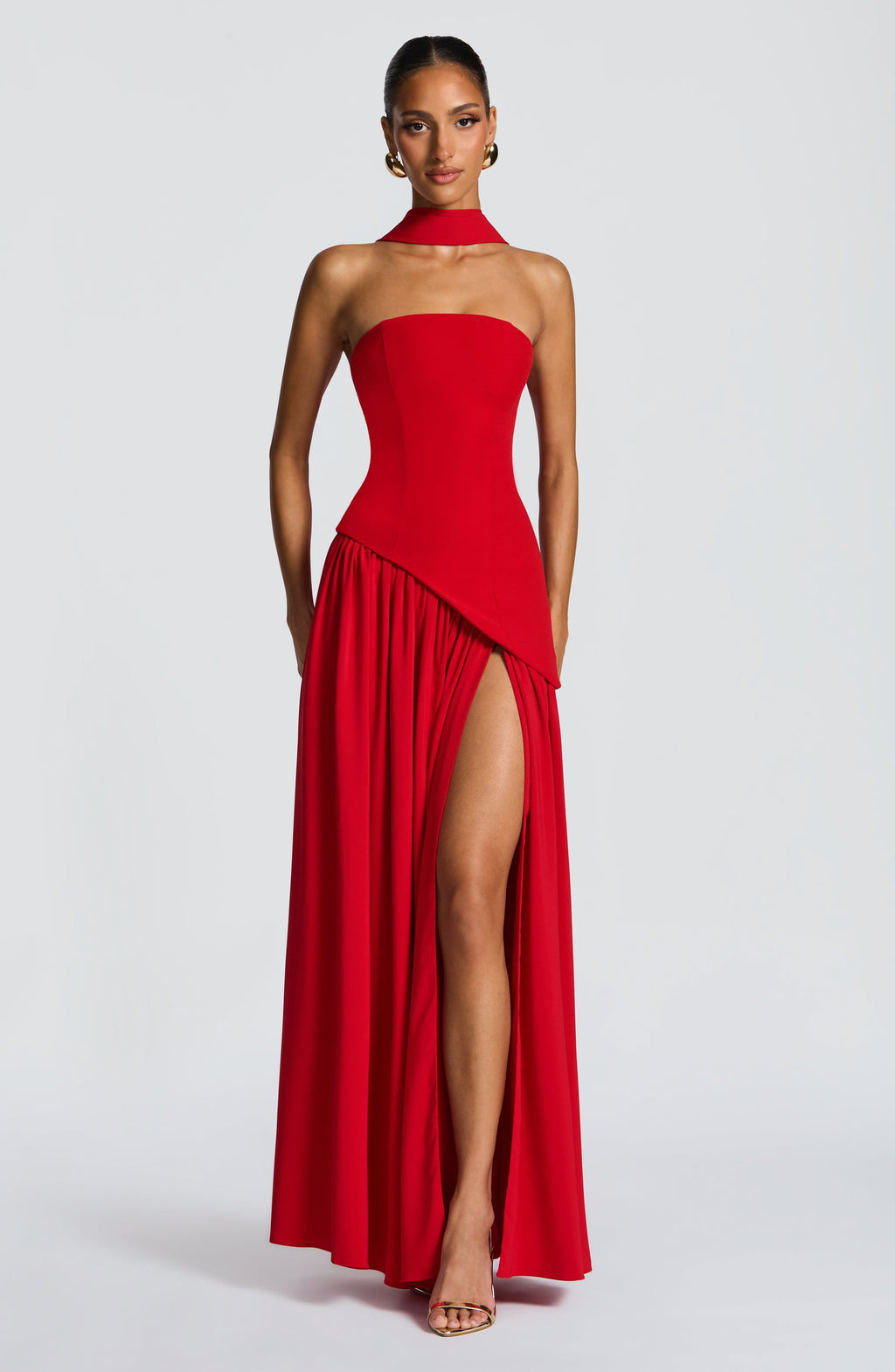 Flourenne Maliyana Maxi Dress in Red