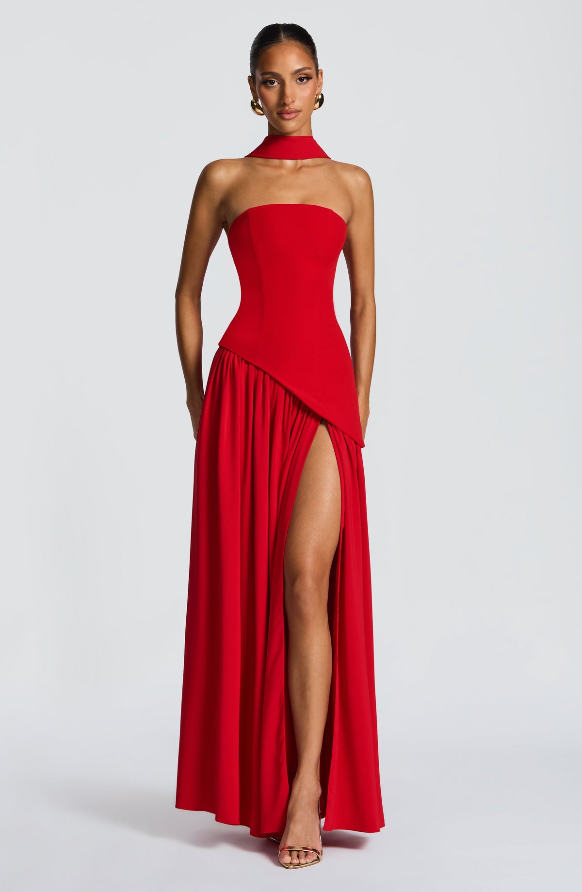 Flourenne Maliyana Maxi Dress in Red