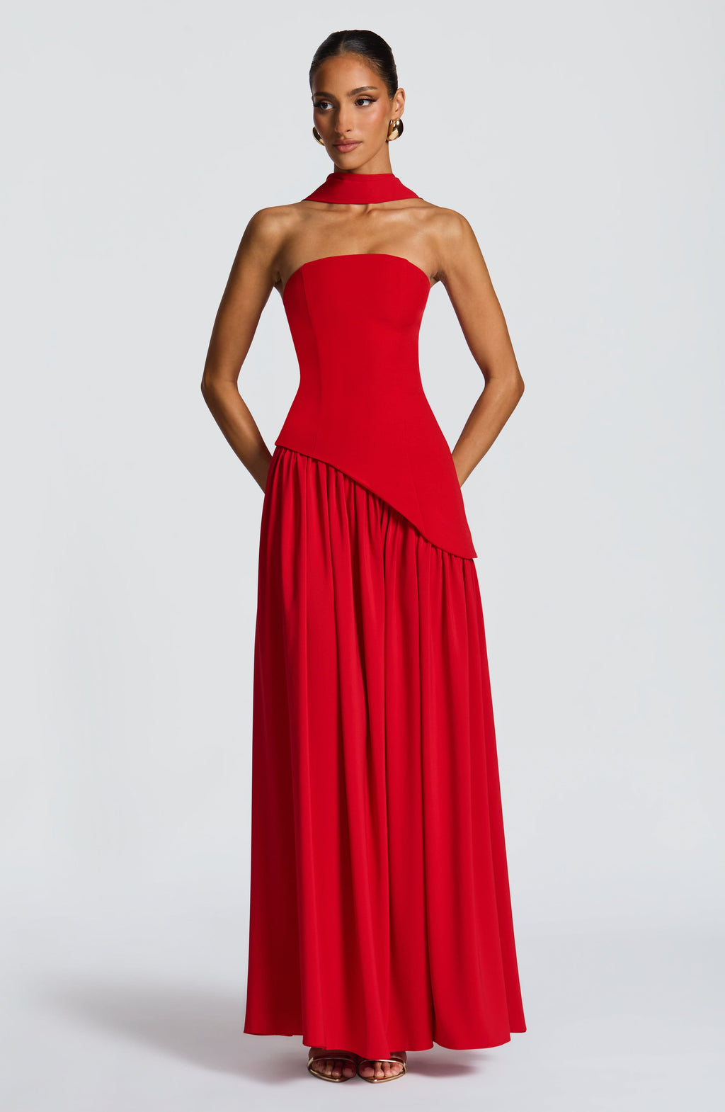 Flourenne Maliyana Maxi Dress in Red