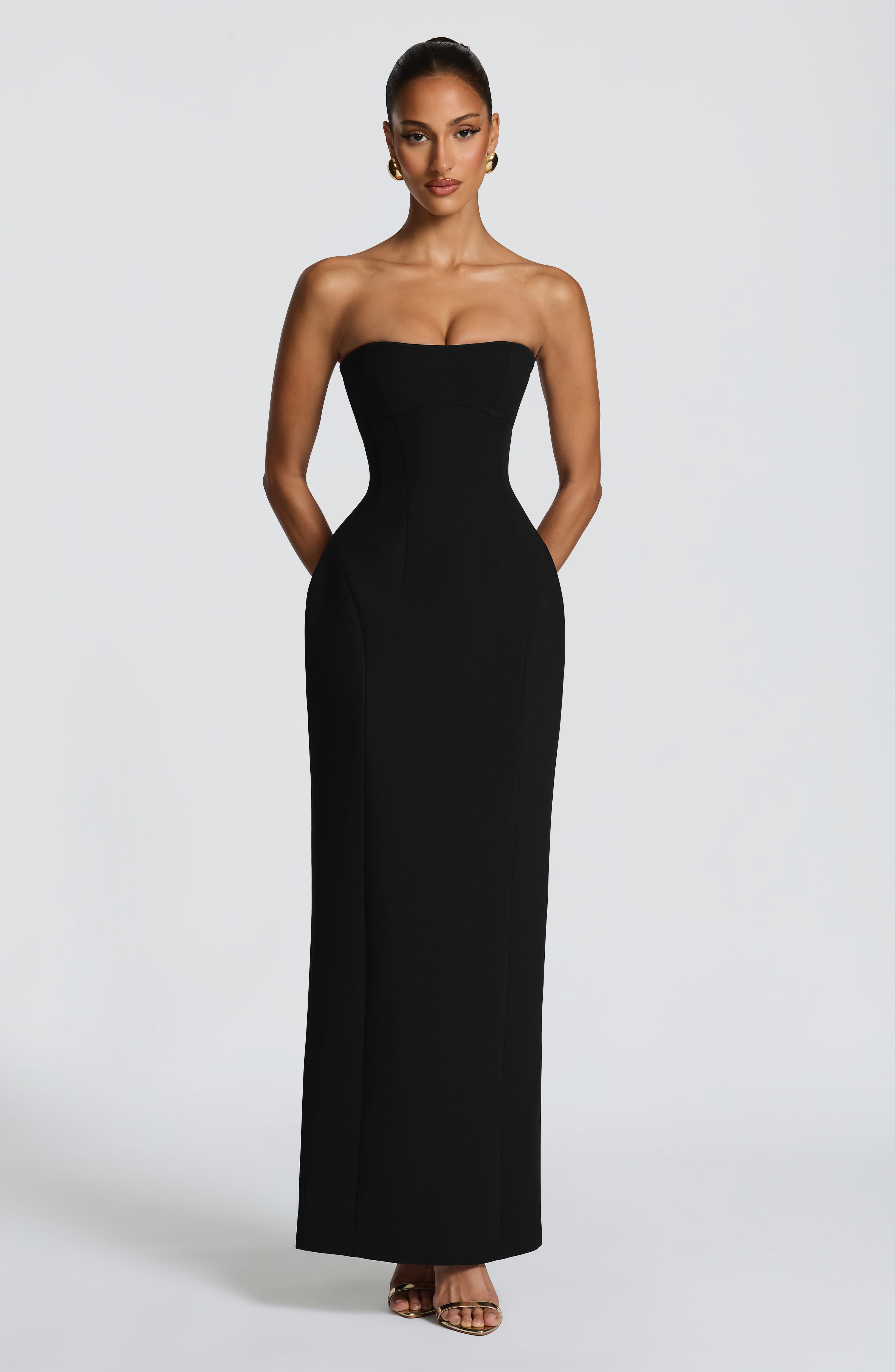 Flourenne Manora Maxi Dress in Black