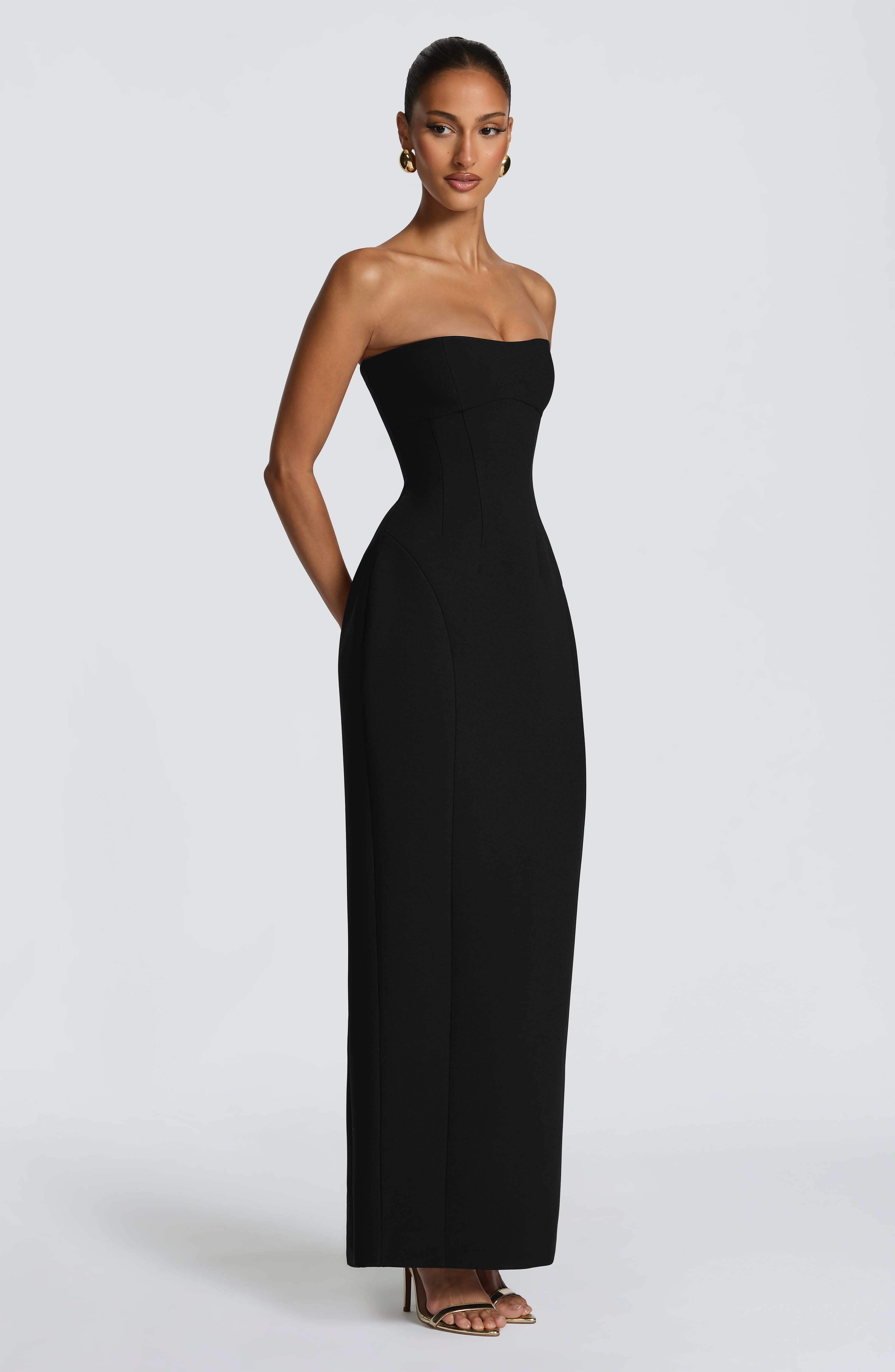 Flourenne Manora Maxi Dress in Black