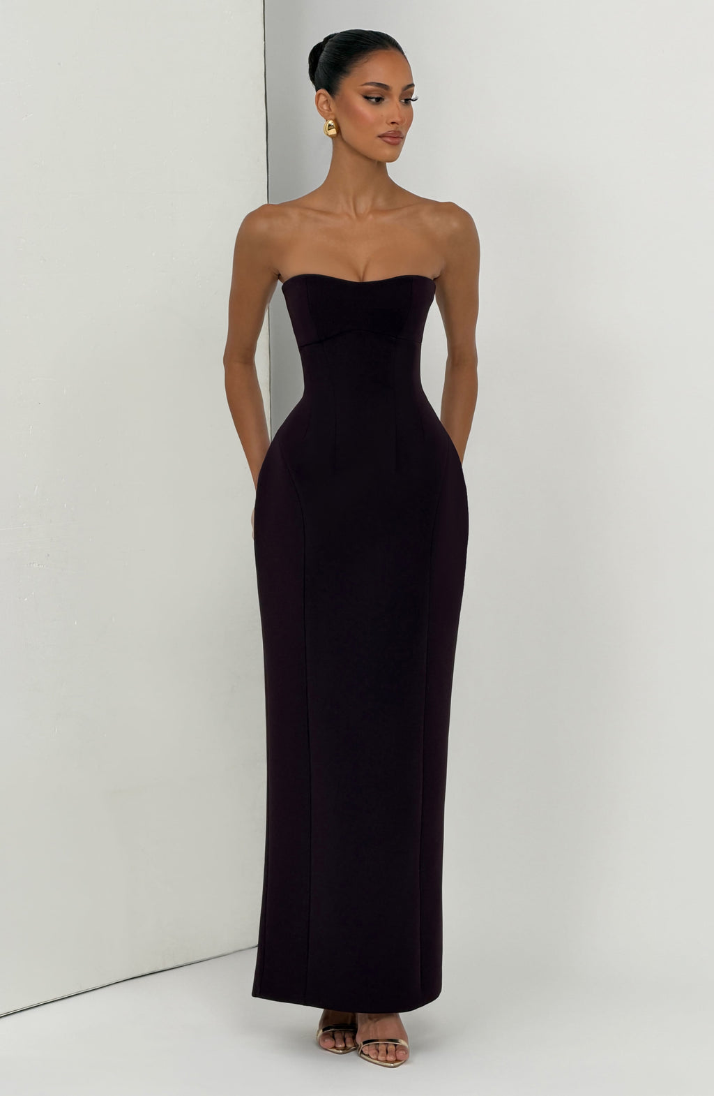 Flourenne Manora Maxi Dress in Black