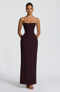 Flourenne Manora Maxi Dress in Plum