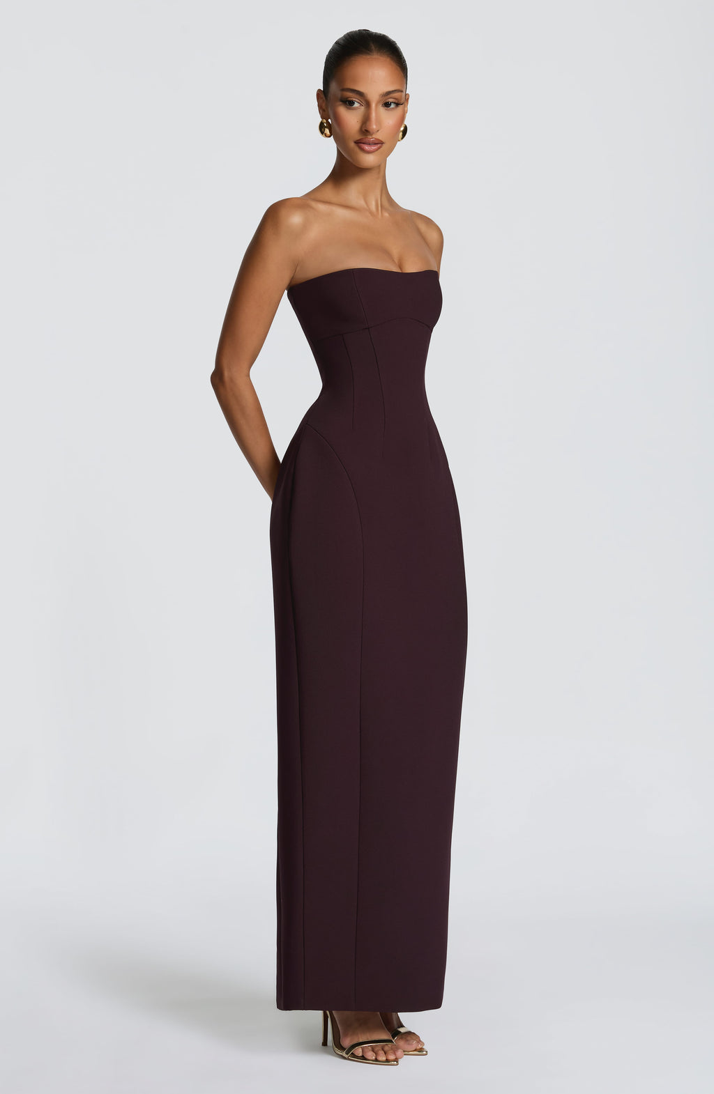 Flourenne Manora Maxi Dress in Plum