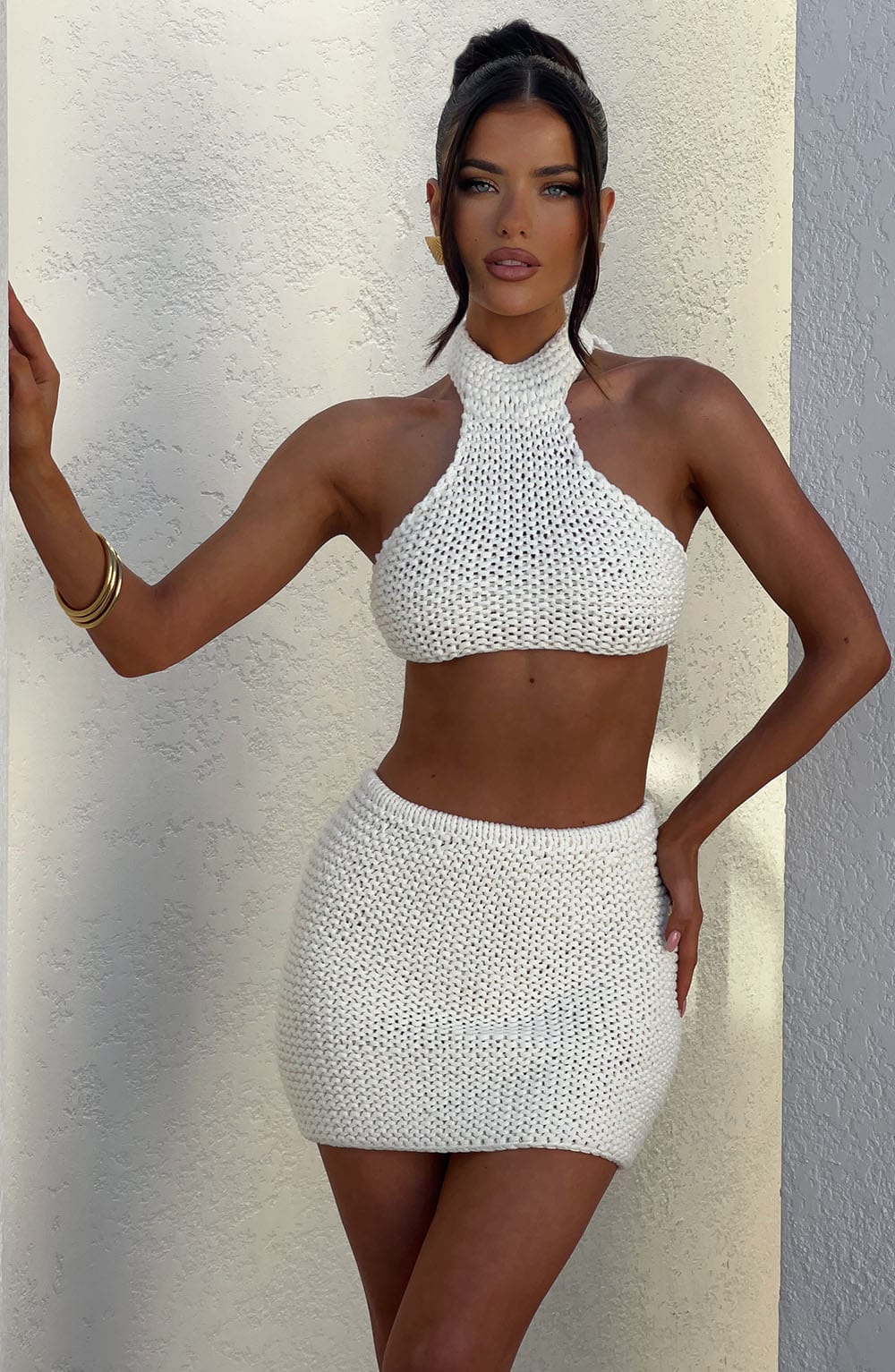 Flourenne Margaux Mini Skirt in Ivory