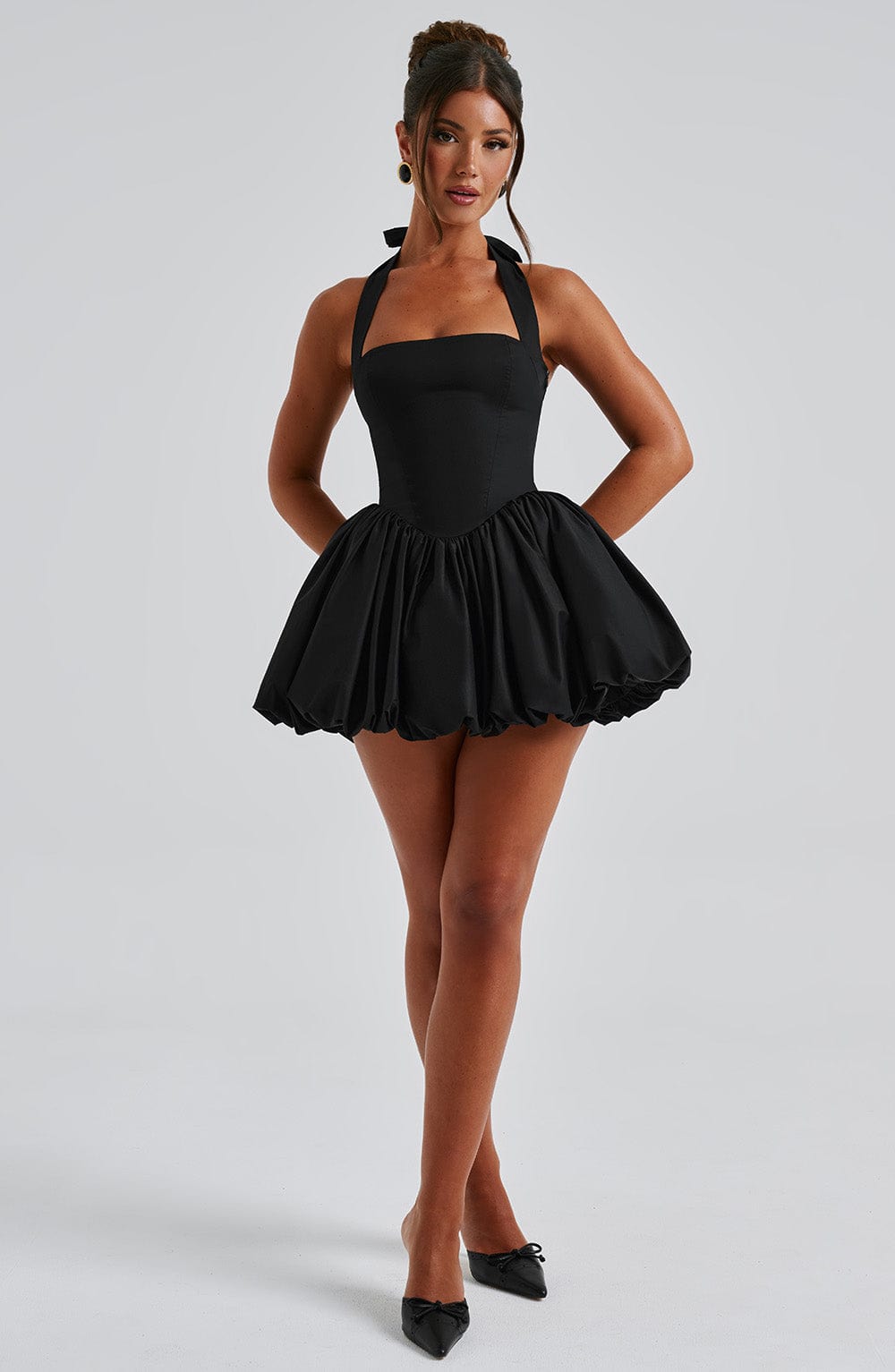 Flourenne Maricella Mini Dress in Black