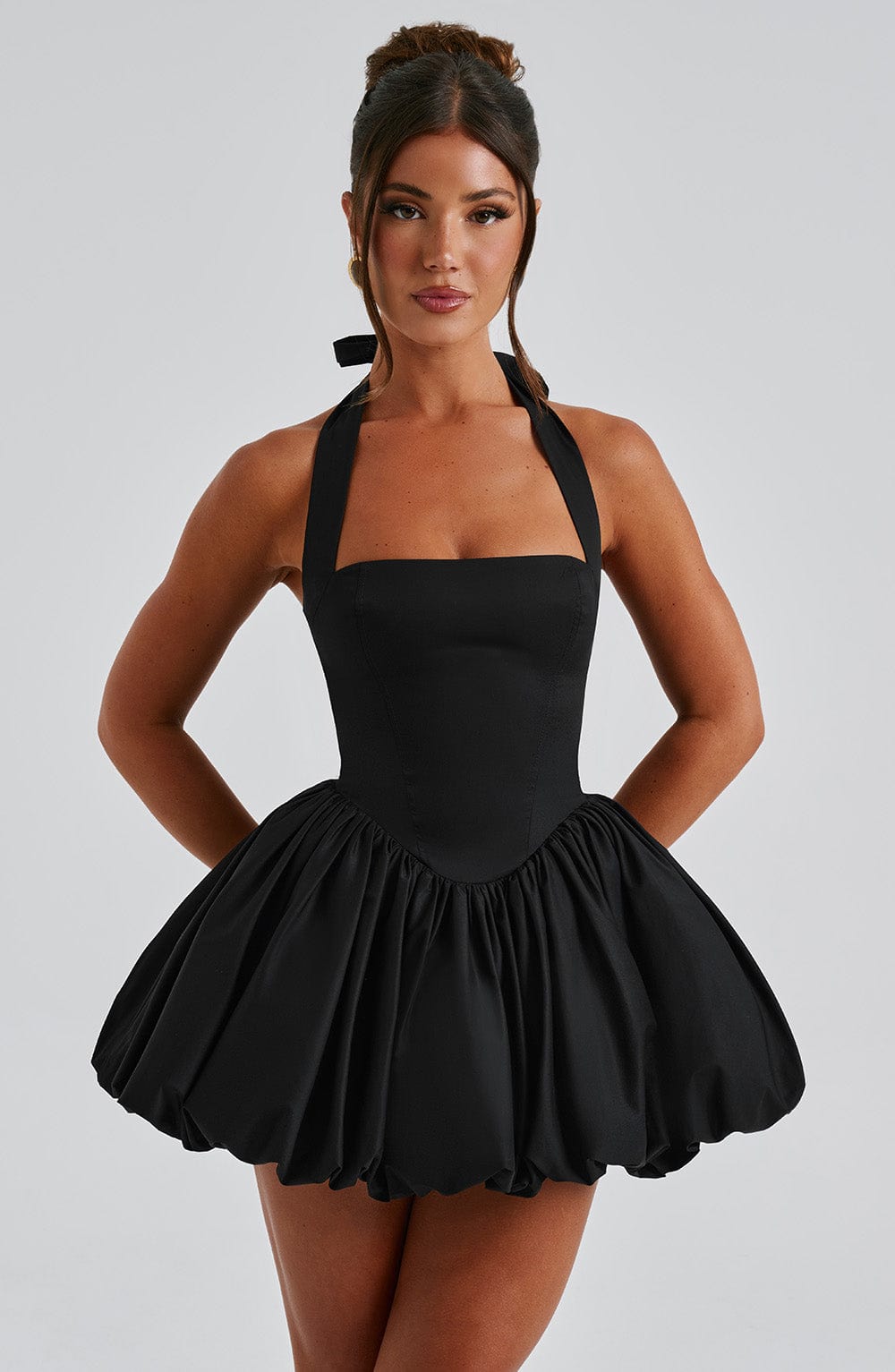 Flourenne Maricella Mini Dress in Black