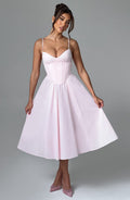 Flourenne Mariella Midi Dress in Blush