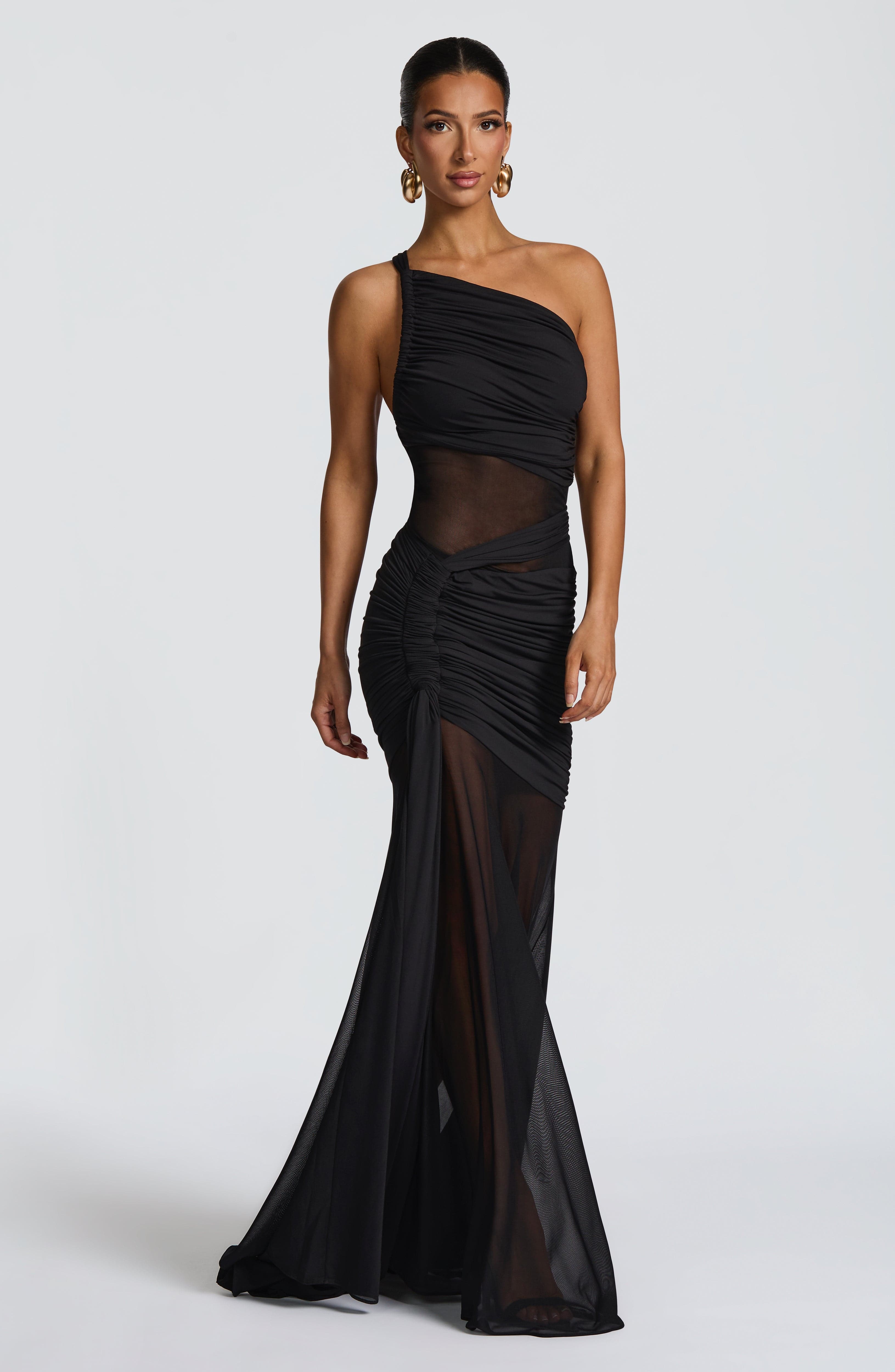 Flourenne Marielle Maxi Dress in Black