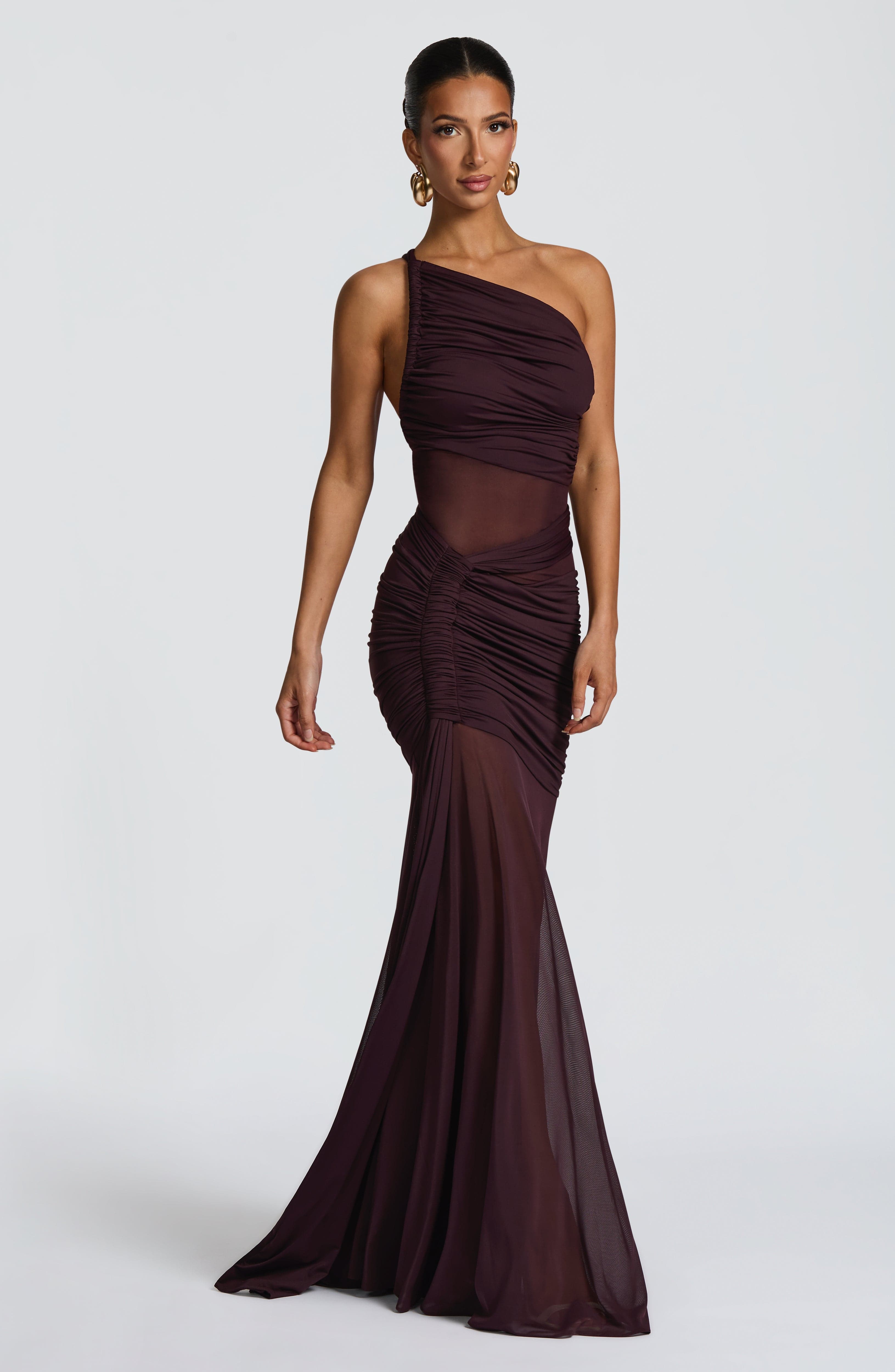 Flourenne Marielle Maxi Dress in Plum
