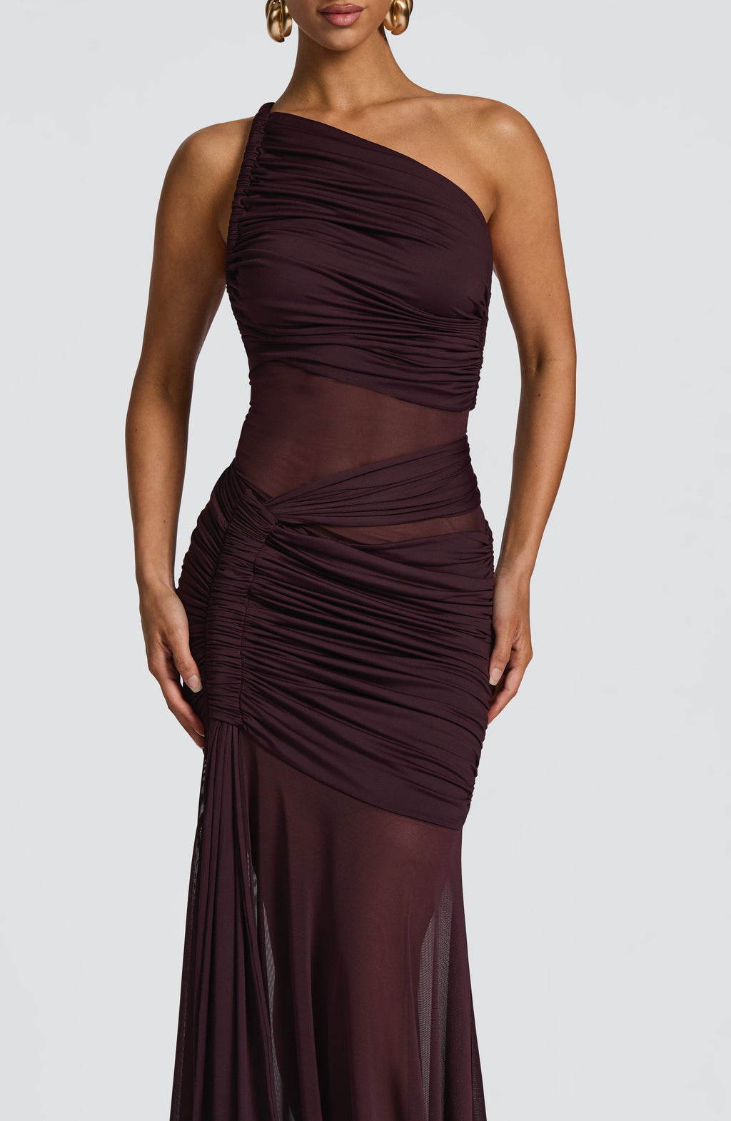 Flourenne Marielle Maxi Dress in Plum