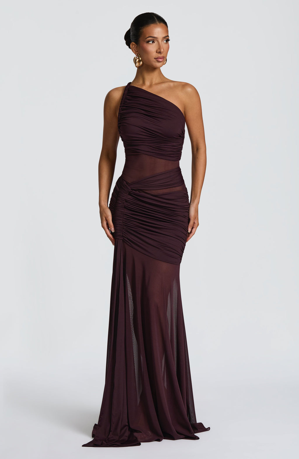 Flourenne Marielle Maxi Dress in Plum