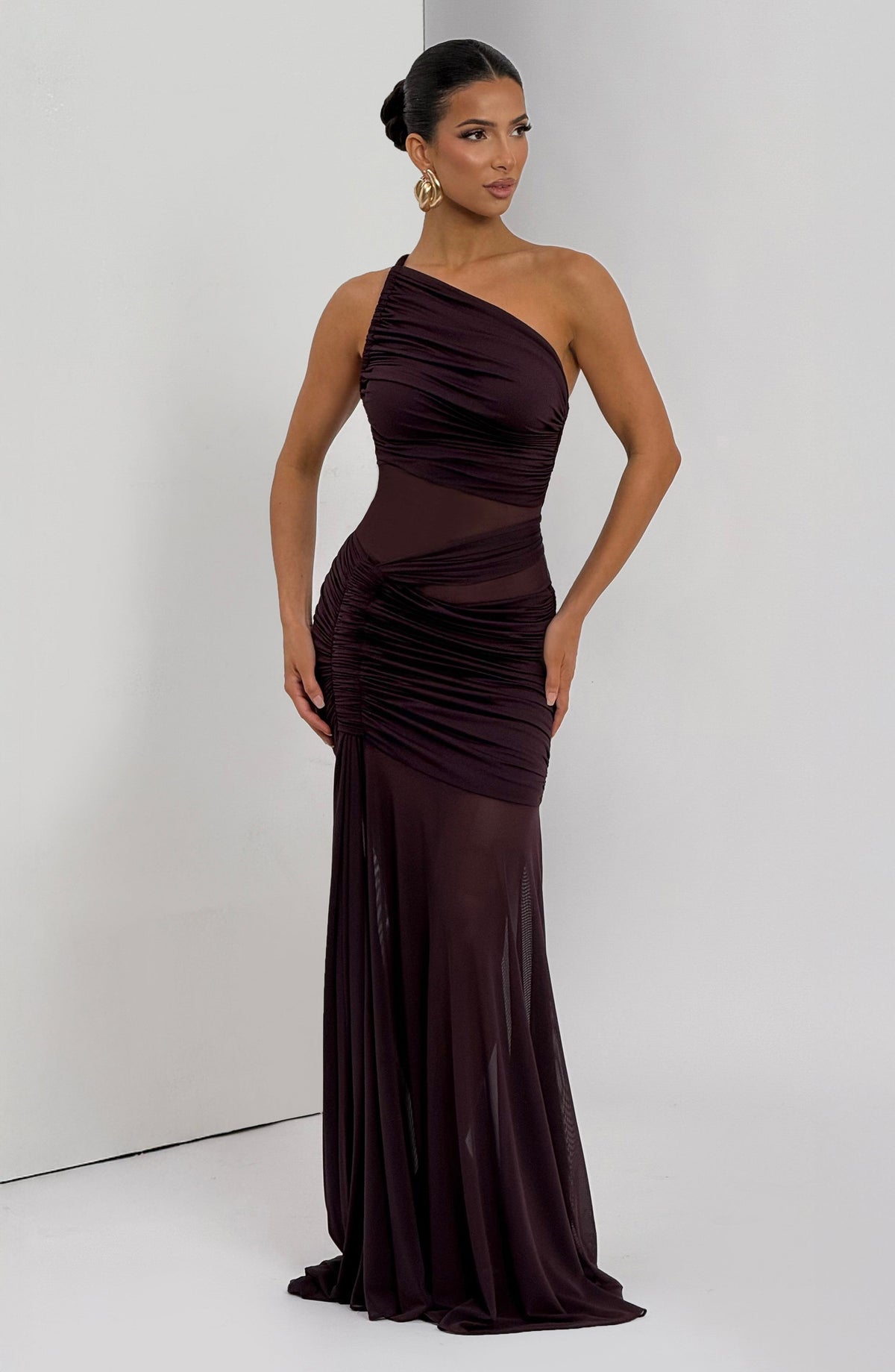 Flourenne Marielle Maxi Dress in Plum