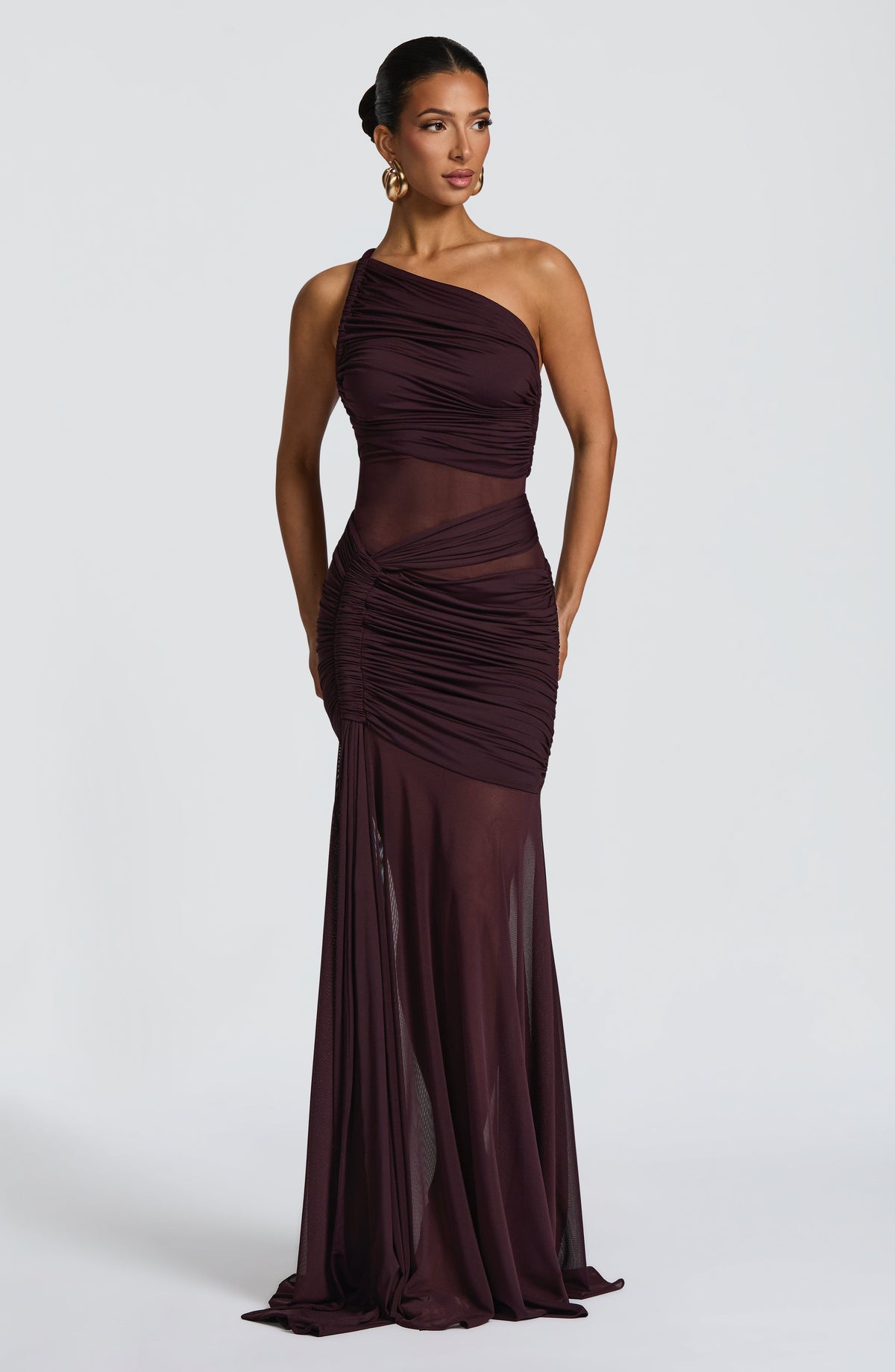 Flourenne Marielle Maxi Dress in Plum