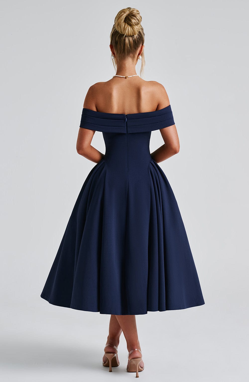 Flourenne Marinda Midi Dress in Navy