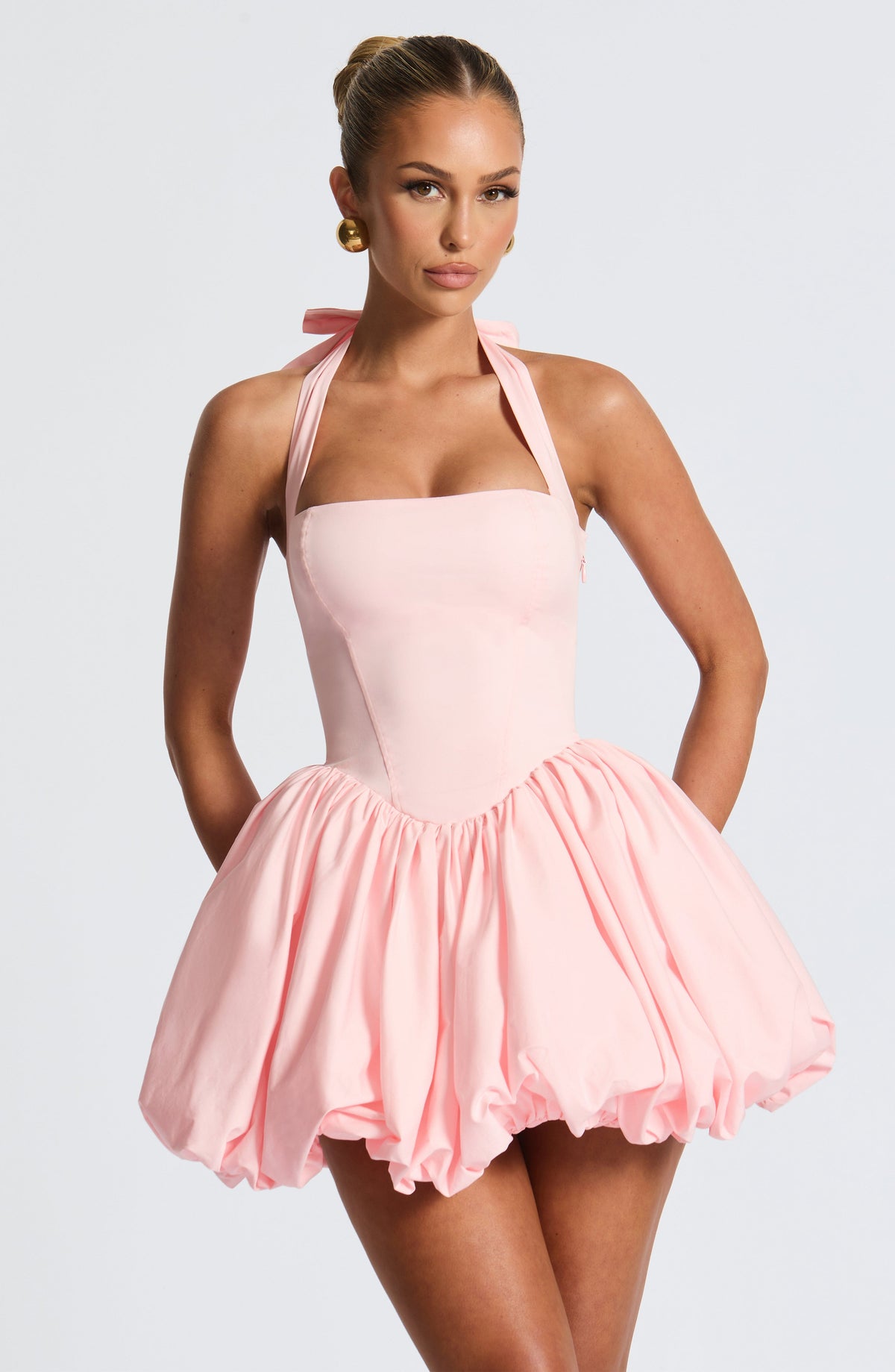 Flourenne Marisia Mini Dress in Blush