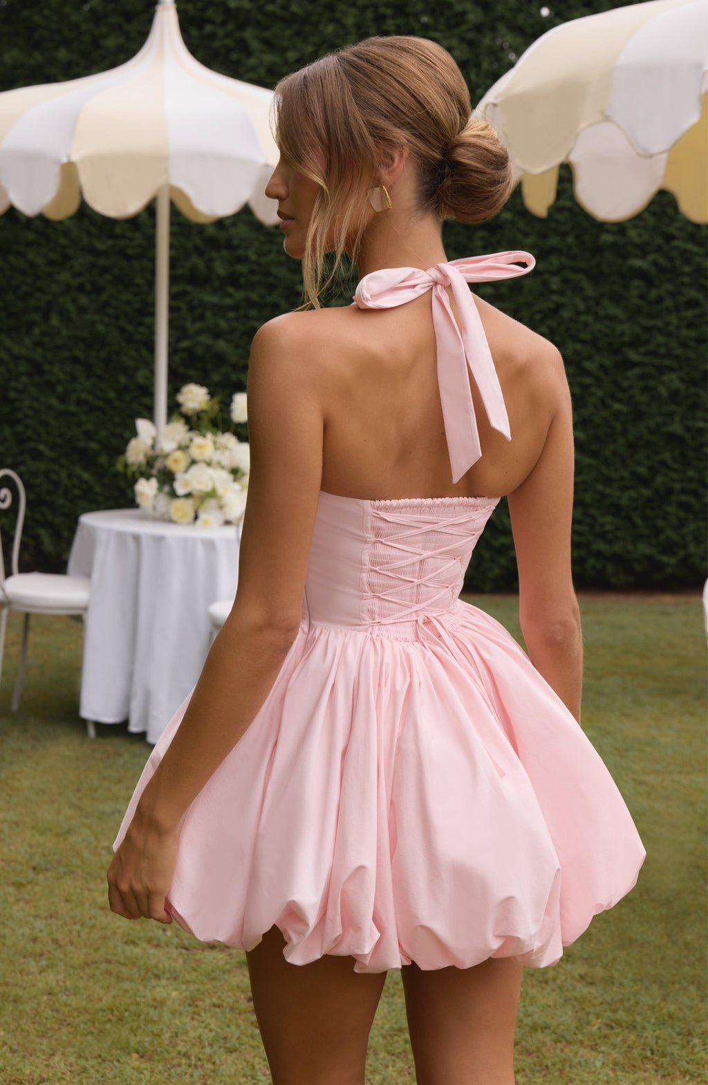 Flourenne Marisia Mini Dress in Blush