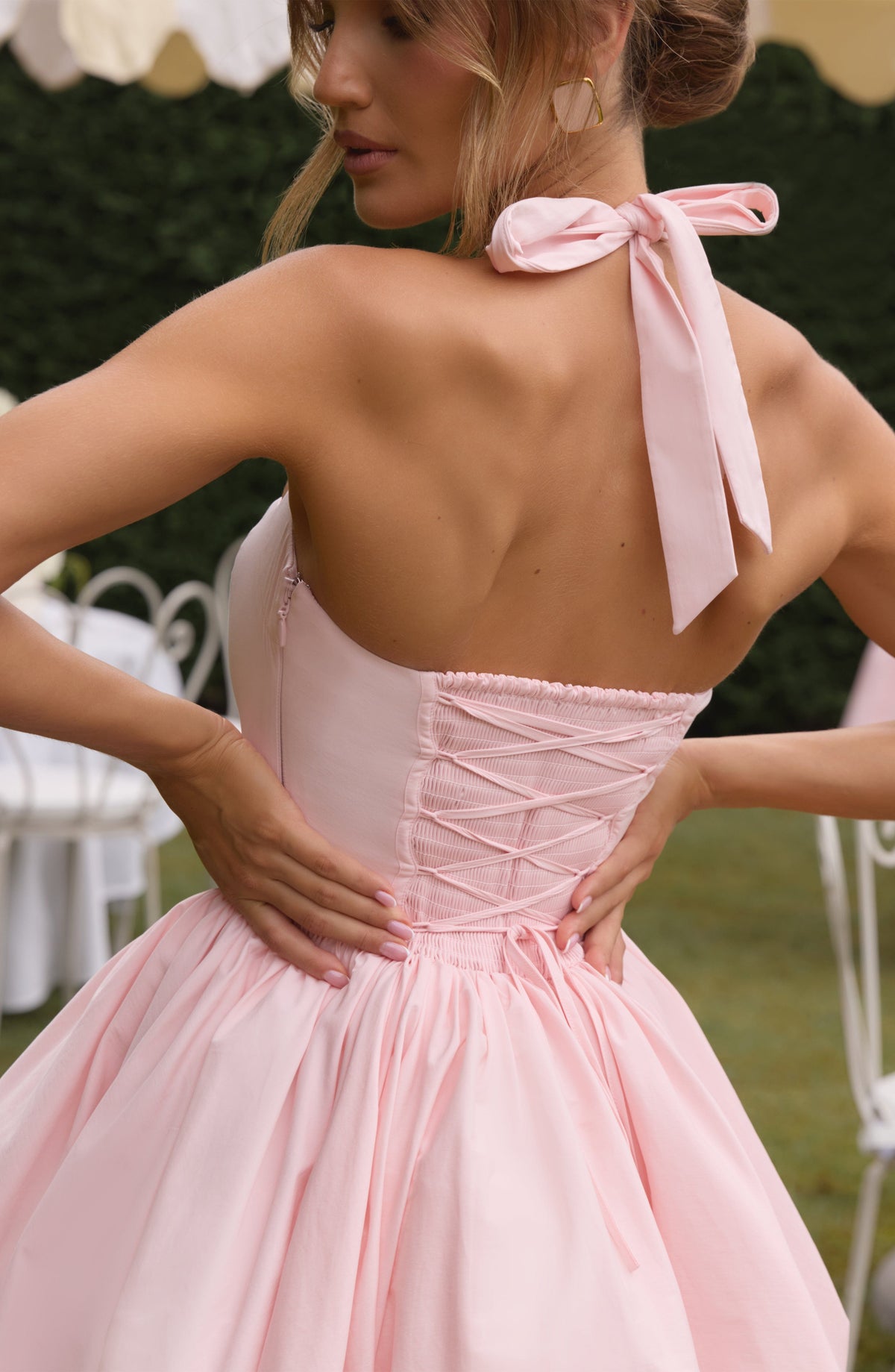 Flourenne Marisia Mini Dress in Blush