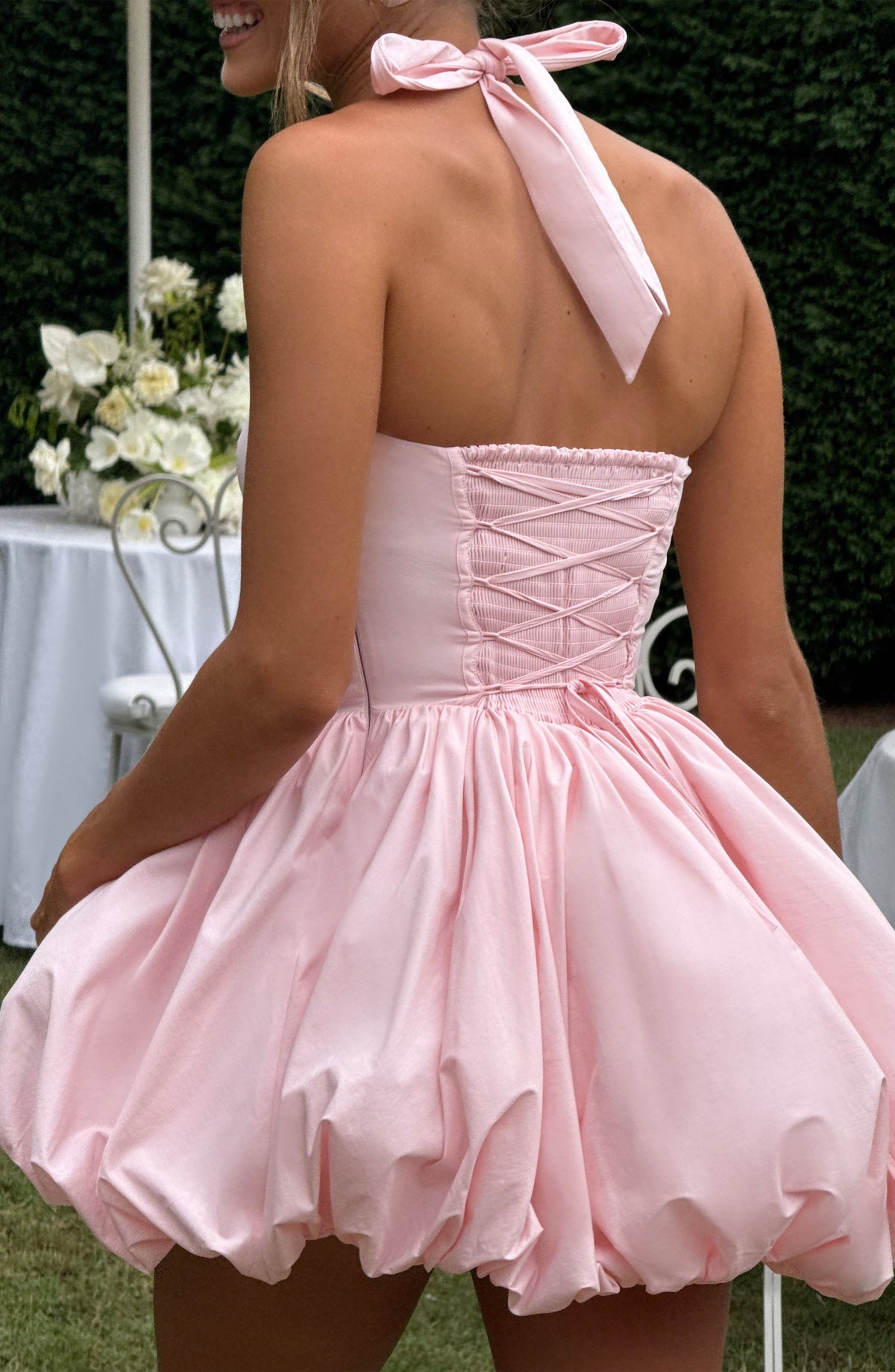 Flourenne Marisia Mini Dress in Blush