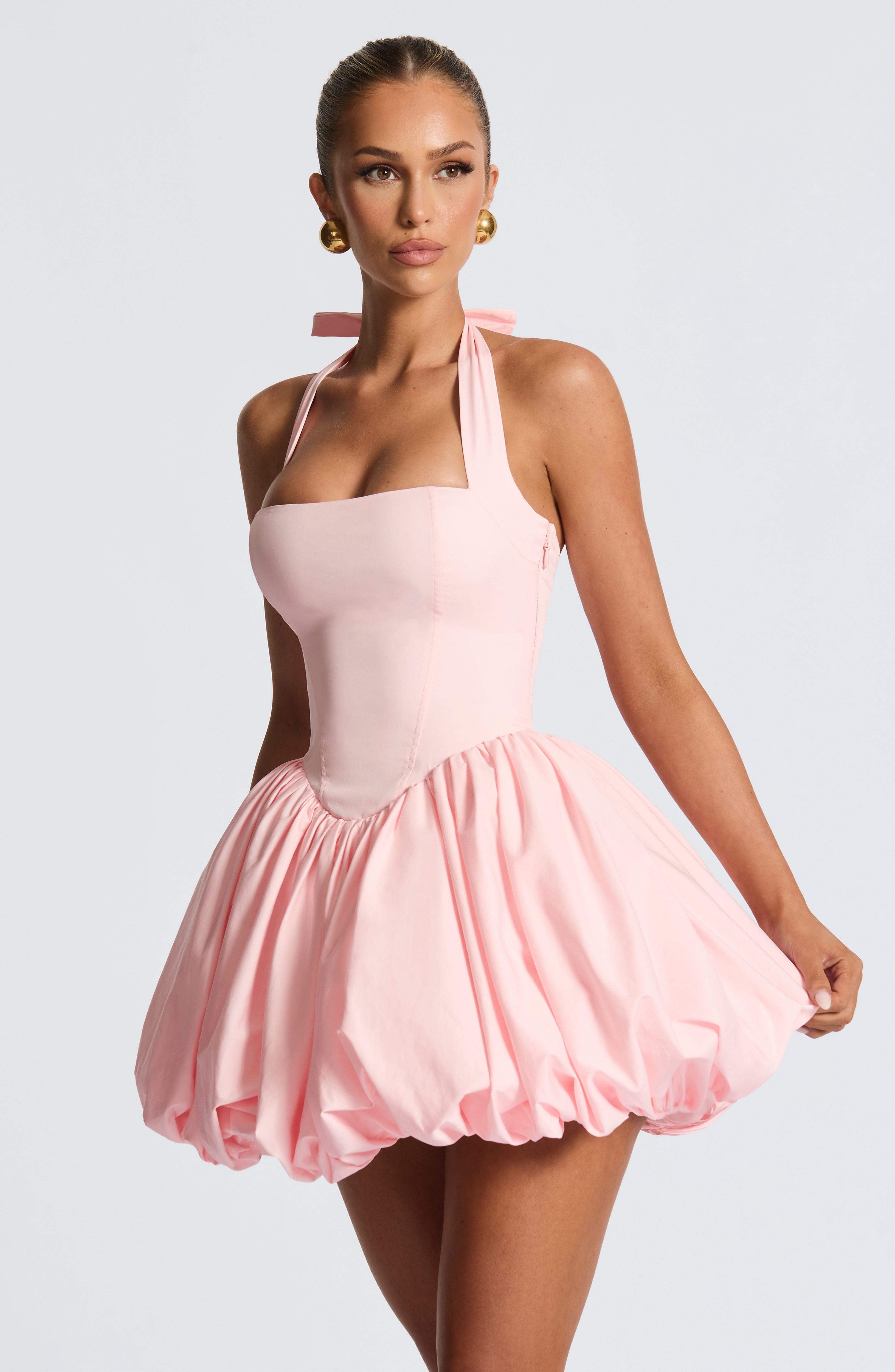 Flourenne Marisia Mini Dress in Blush