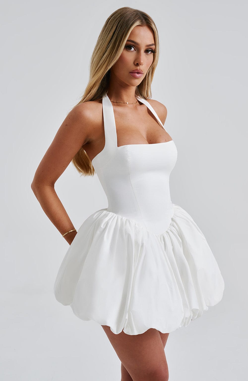 Flourenne Marisia Mini Dress in Ivory