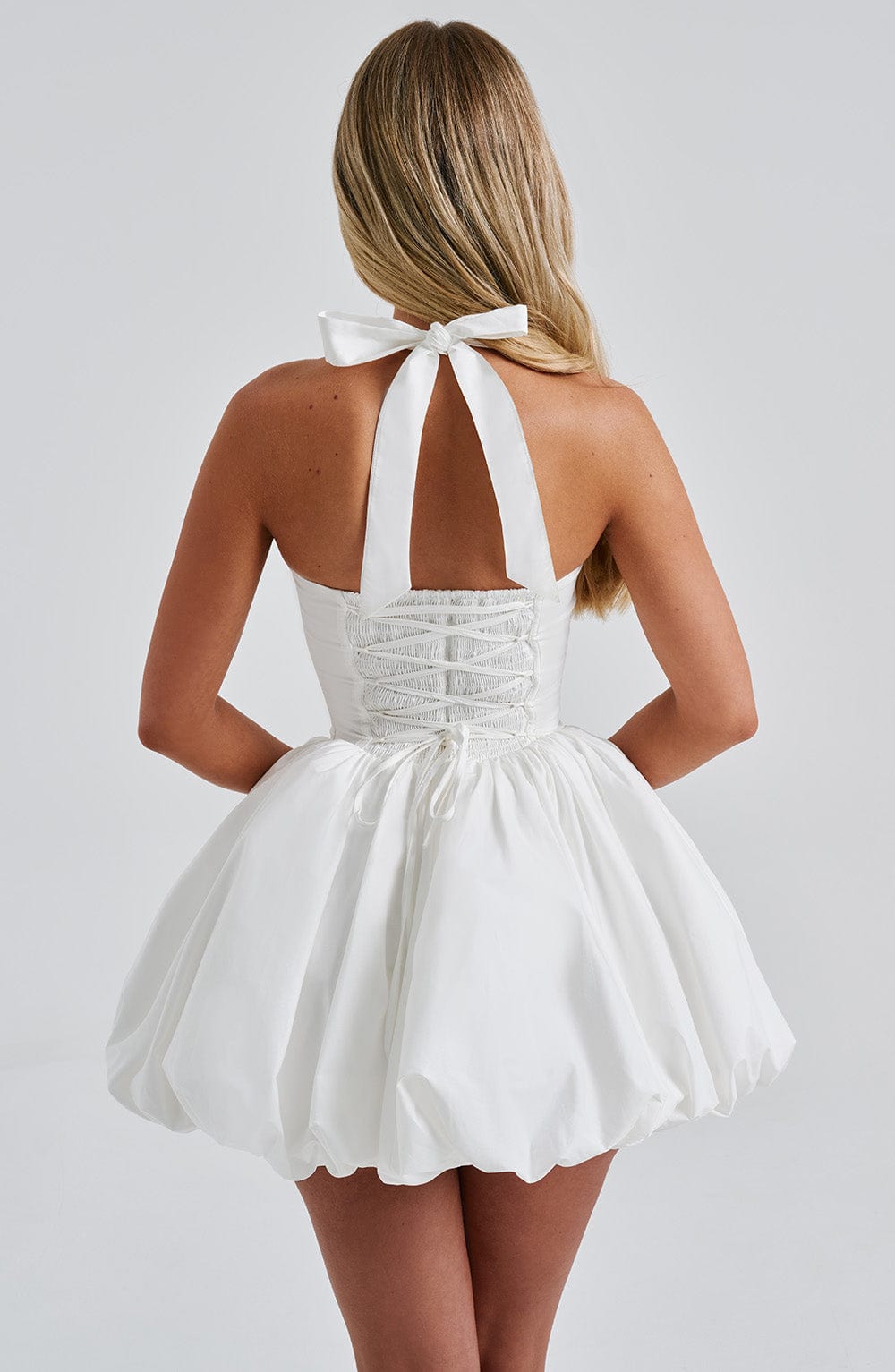 Flourenne Marisia Mini Dress in Ivory