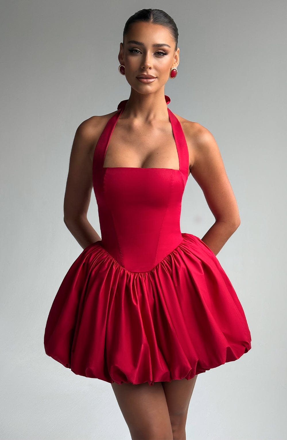 Flourenne Marisia Mini Dress in Red