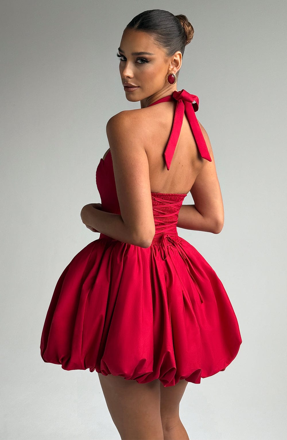 Flourenne Marisia Mini Dress in Red