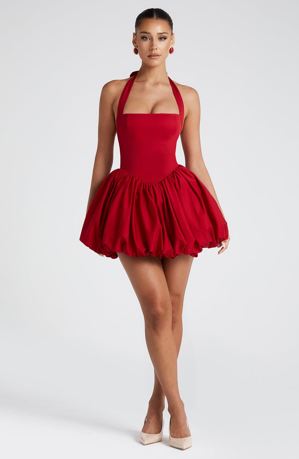 Flourenne Marisia Mini Dress in Red