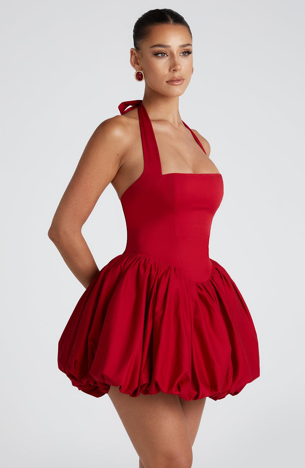 Flourenne Marisia Mini Dress in Red