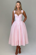 Flourenne Marlene Midi Dress in Blush