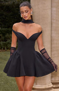 Flourenne Marlie Mini Dress in Black