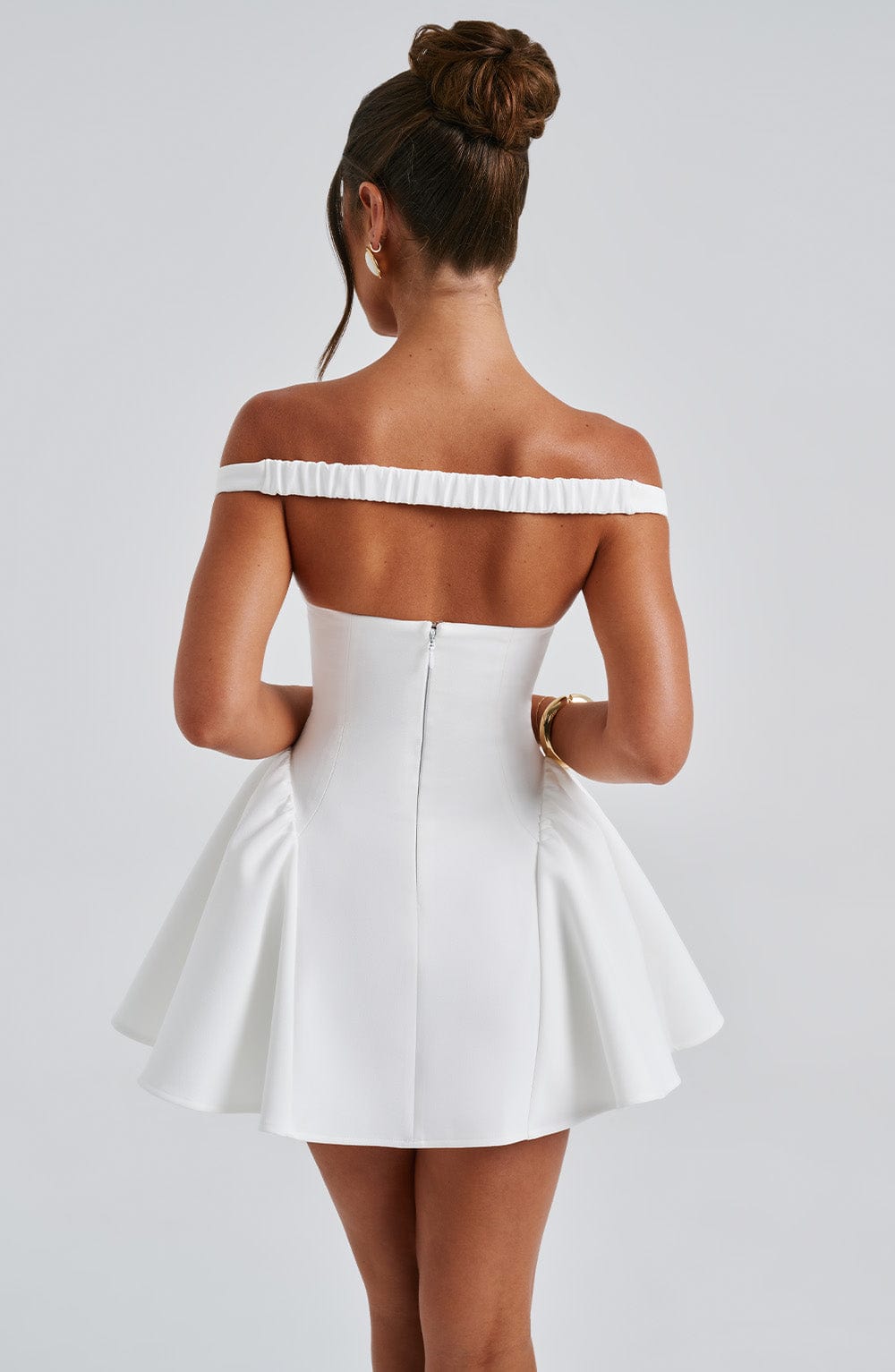 Flourenne Marlie Mini Dress in Ivory