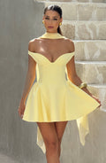 Flourenne Marlie Mini Dress in Lemon
