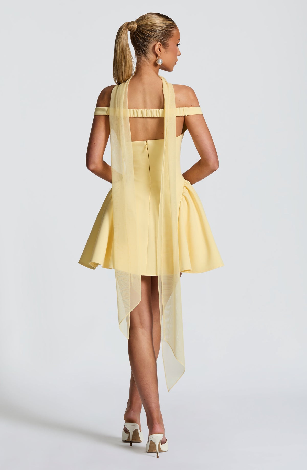 Flourenne Marlie Mini Dress in Lemon