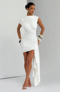 Flourenne Marnia Mini Dress in White