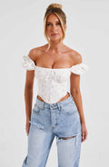 Flourenne Mathilde Corset in Blush Floral