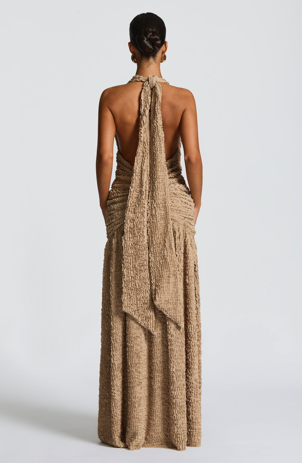 Flourenne Minerve Maxi Dress in Beige