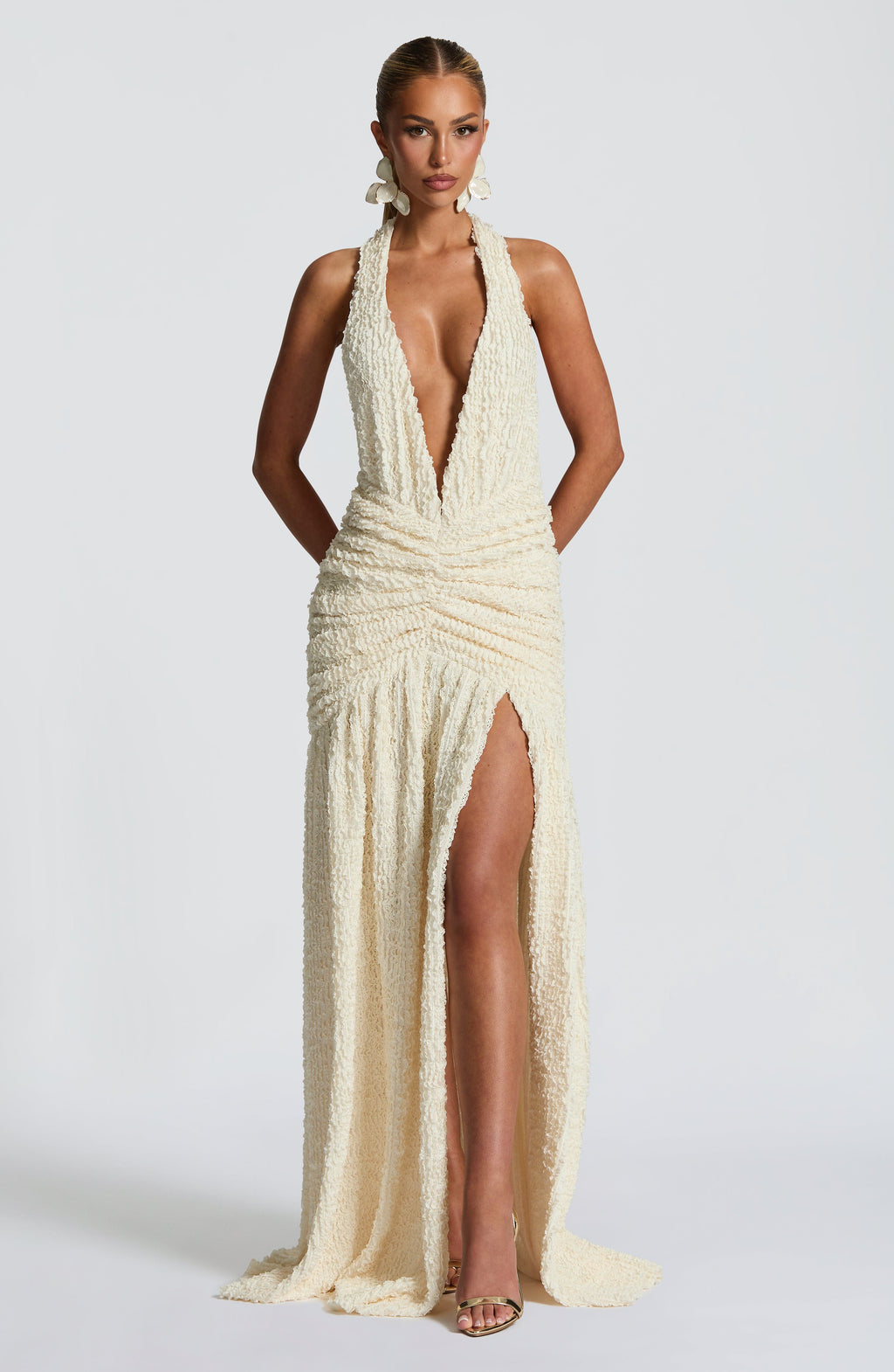 Flourenne Minerve Maxi Dress in Ivory
