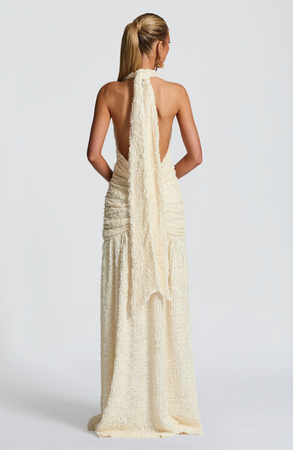 Flourenne Minerve Maxi Dress in Ivory