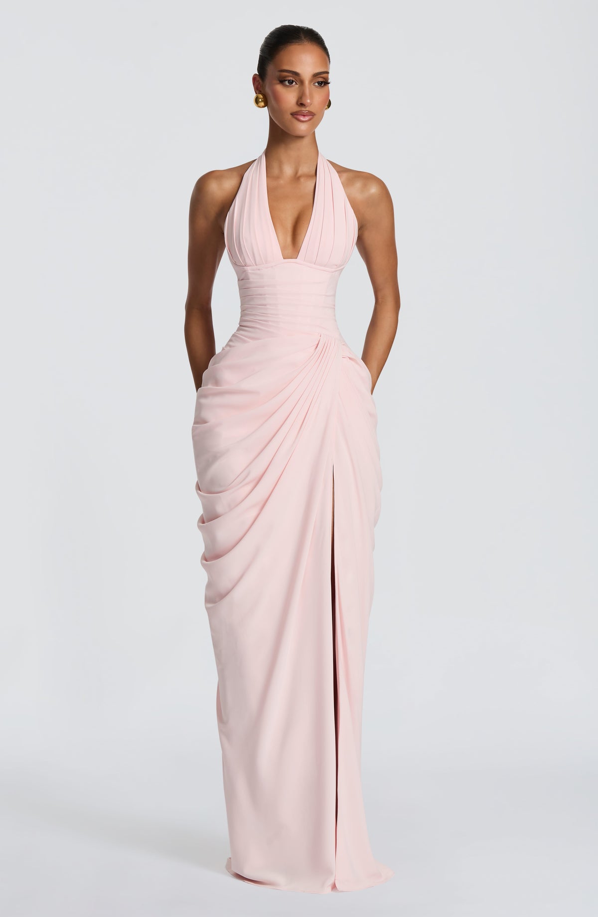 Flourenne Minetta Maxi Dress in Blush