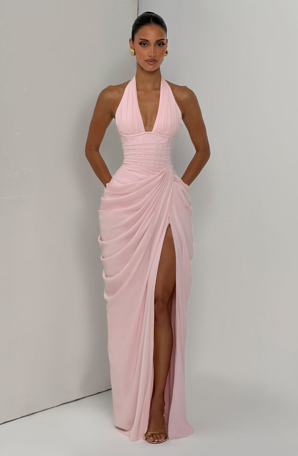 Flourenne Minetta Maxi Dress in Blush