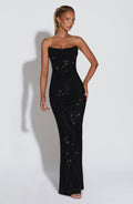 Flourenne Mirabelle Maxi Dress in Black